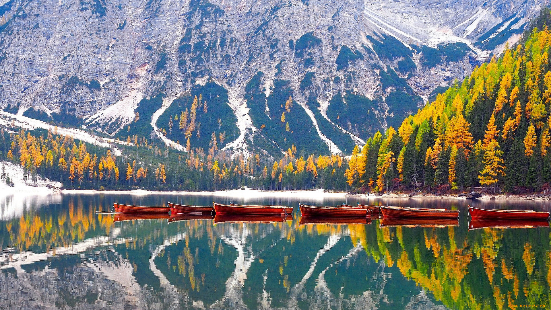 pragser wildsee, lago di braies, , ,  , pragser, wildsee, lago, di, braies